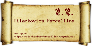 Milankovics Marcellina névjegykártya